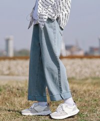 HOOK/フック HOOK HOOK ウォッシュワイドデニムパンツ/504196606