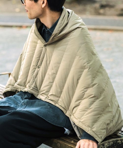 Ships Any別注 Taion ユニセックス ステッチレス ダウン ポンチョ ブランケット シップス エニィ メンズ Ships Any Mens D Fashion