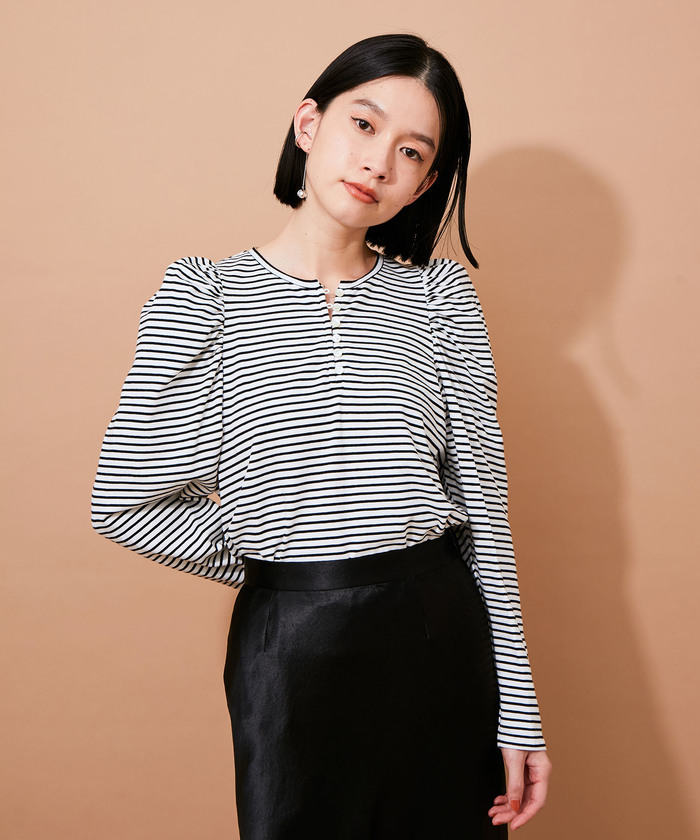 セール 20%OFF】フロントボタンパフスリーブTEE(504179317