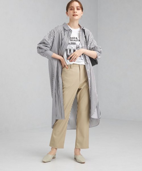本田翼さん着用 1 Of Mine ワンオブマイン オーバー シャツ ワンピース ストライプ グリーンレーベルリラクシング Green Label Relaxing D Fashion 本田翼さん着用 1 Of Mine ワンオブマイン オーバー シャツ ワンピース ストライプ グリーンレーベルリラクシング Green Label Relaxing D Fashion