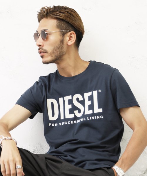 DIESEL(ディーゼル) T－Diego－Logo T－shirt ブランド Tシャツ メンズ おしゃれ ティーシャツ 半袖 カットソー  トップス(504207864) ジギーズショップ(JIGGYS SHOP) d fashion