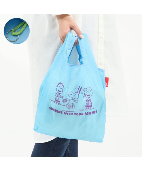 ルートート エコバッグ Rootote スヌーピー Ip ルーショッパー Mid リフティー ピーナッツpeanuts 6u 買い物バッグ パッカブル 軽い ルートート Rootote D Fashion