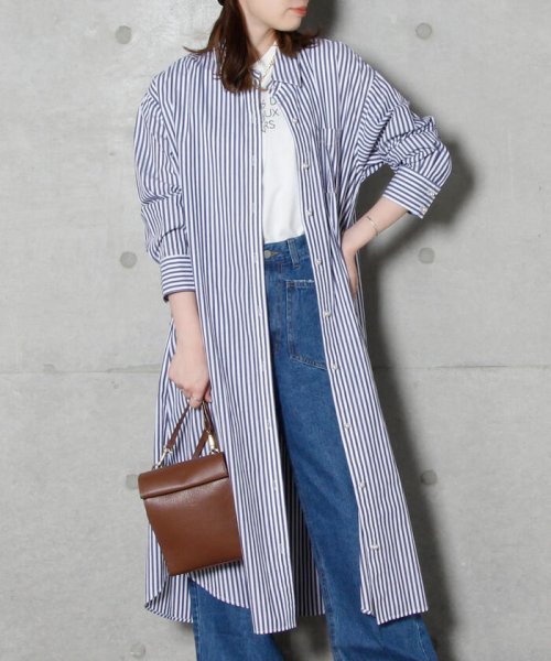 パールボタンaラインシャツワンピース フレディエミュ Fredy Emue D Fashion