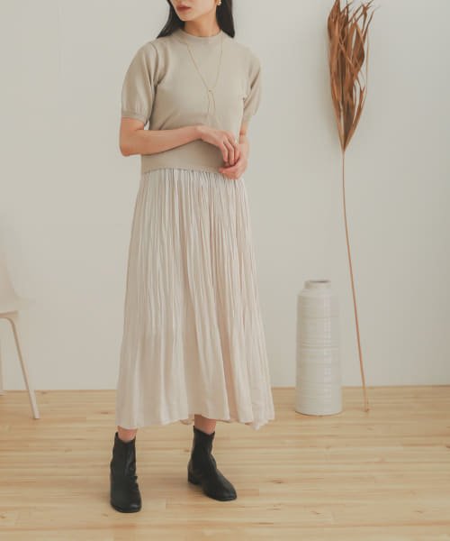 ワッシャーキャミワンピースアンサンブル センスオブプレイス バイ アーバンリサーチ Sense Of Place By Urban Research D Fashion