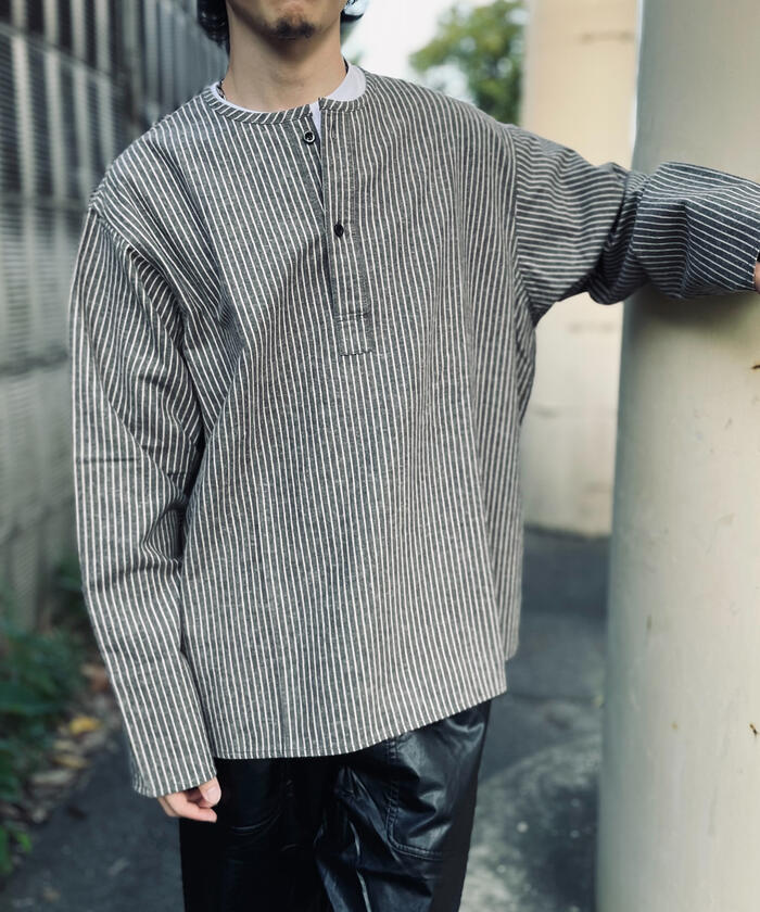 セール】ミリタリースリーピングシャツ ロングスリーブ