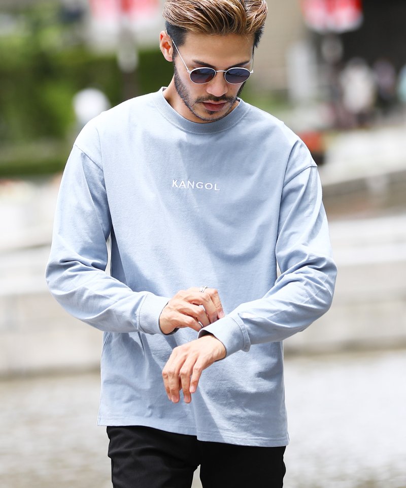 Jiggys Shop ジギーズショップ Kangol カンゴール クルーネックロンt ロンt メンズ ブランド 長袖tシャツ クルーネック ロングtシャツ カットソー 長袖 おしゃれ ティーシャ Satpolpp Sumbawakab Go Id
