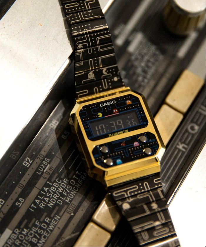 WEB限定》【CASIO/カシオ 】 A100WEPC－1BJR PAC－MAN(504215899