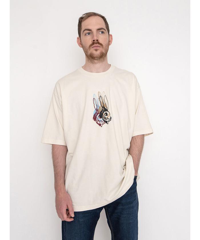 セール】SKATE GRAPHIC BOX Tシャツ RABBIT SKULL OFF WHITE(504229092 