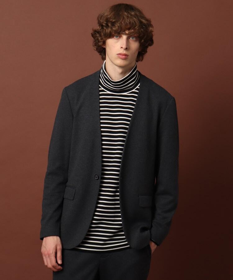 セール ウールブレンド ノーカラーリラックスジャケット ドレステリア Dressterior D Fashion