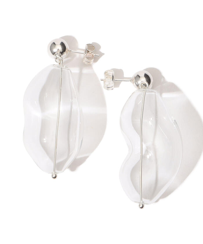 セール 40%OFF】NATHALIE SCHRECKENBERG PEPITA ガラスピアス