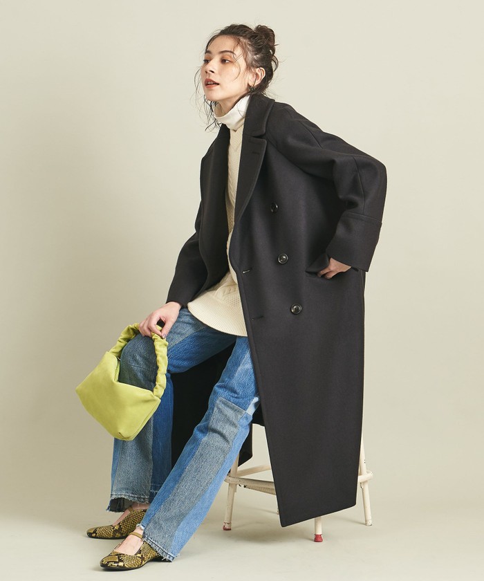 ブラック系 S 待望 アウター By Hamilton Wool Mix ロングpコート 21fw ロングコート レディース ブラック系s 23 5 Jkkniu Edu