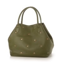 perche/＜ロングセラー＞【テレビ ドラマ着用アイテム】ペルケ perche / 牛革ドット刺繍トートバッグ/500132832
