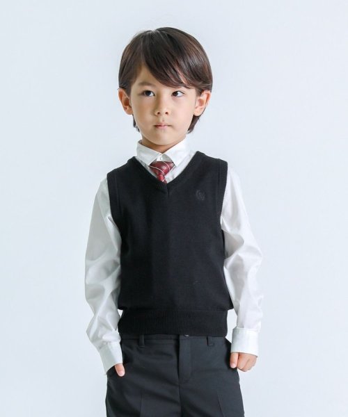 洗える ニット ベスト 100 130サイズ コムサイズム キッズ Comme Ca Ism Kids D Fashion