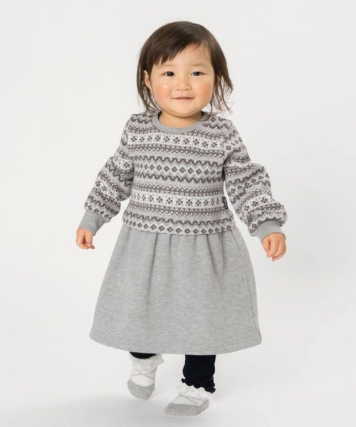セール 40 Off フェアアイル裏起毛 ワンピース 80 90サイズ コムサイズム キッズ Comme Ca Ism Kids D Fashion