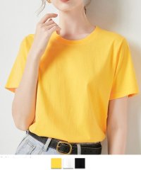 shoppinggo/ショッピングゴー shoppinggo Tシャツ 無地 半袖 カラーtシャツ 丸首 スポーツ カジュアル おしゃれ シンプル 無地 体型カバー/504240640