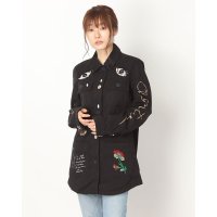 Desigual/デシグアル Desigual 刺繍&メッセージ入りレディースモッズジャケット/504127095