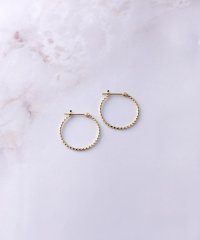 Samantha Tiara/★■オンライン限定■K10 YG ツイストフープピアス　中/504242284