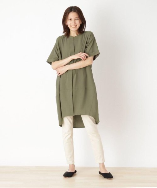 セール コクーンバンドカラーシャツワンピース シューラルー Shoo La Rue D Fashion セール コクーンバンドカラーシャツワンピース シューラルー Shoo La Rue D Fashion