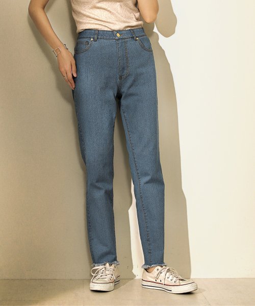 セール セルフカットスキニーデニムパンツ ブージュルード Bou Jeloud D Fashion