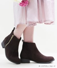 Lirio blanco/アレッタ ALETTA 心地よい定番 美脚シルエット サイドファスナーブーツ/504247713