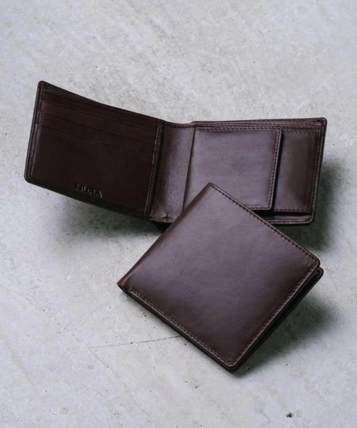 セールMURA 二つ折り財布 財布 メンズ 本革 二つ折り スリム レザー カード7枚収納 隠しポケット(501897801) | ムラ(MURA)  - d fashion