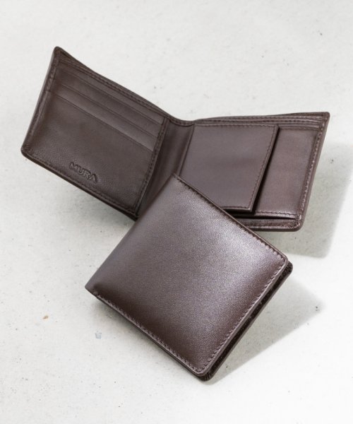 セール Mura 二つ折り財布 財布 メンズ 本革 二つ折り スリム レザー カード7枚収納 隠しポケット ムラ Mura D Fashion