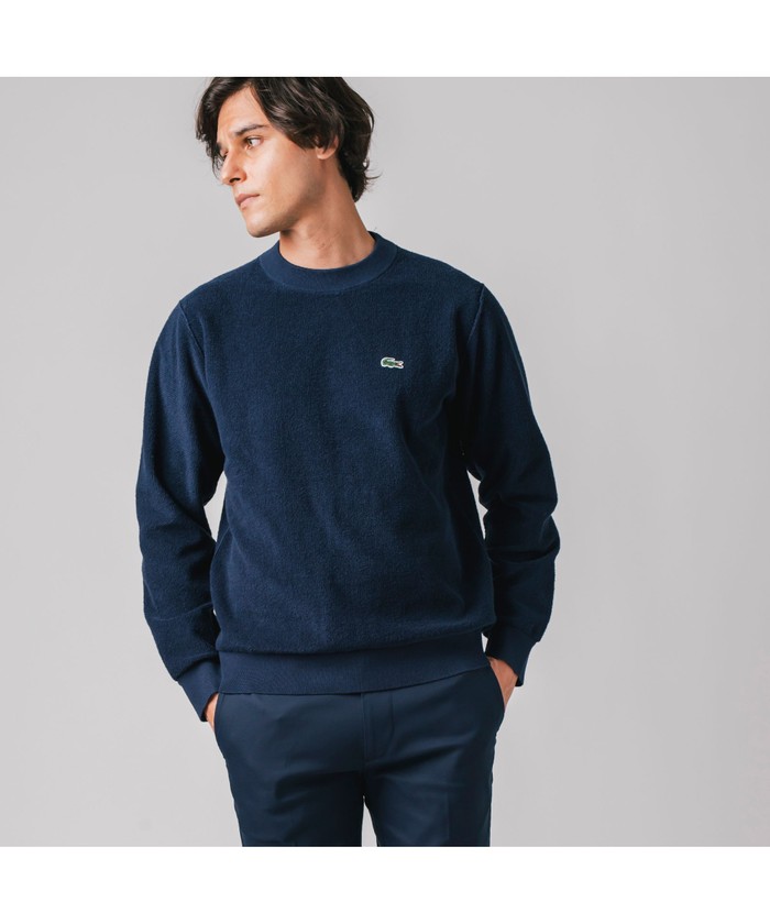 セール】ラコステ LACOSTE リバースルックパイル地クルーネック