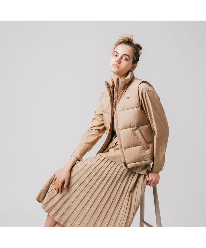 セール 30%OFF】ラコステ LACOSTE フード着脱ダウンベスト