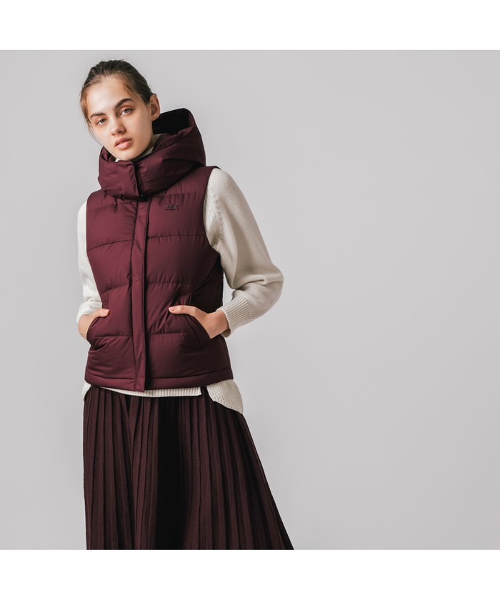 セール 30%OFF】ラコステ LACOSTE フード着脱ダウンベスト