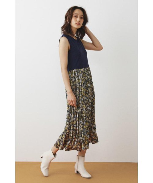 コンビノースリーブワンピース シェルターセレクト Shel Tter Select D Fashion コンビノースリーブワンピース シェルターセレクト Shel Tter Select D Fashion