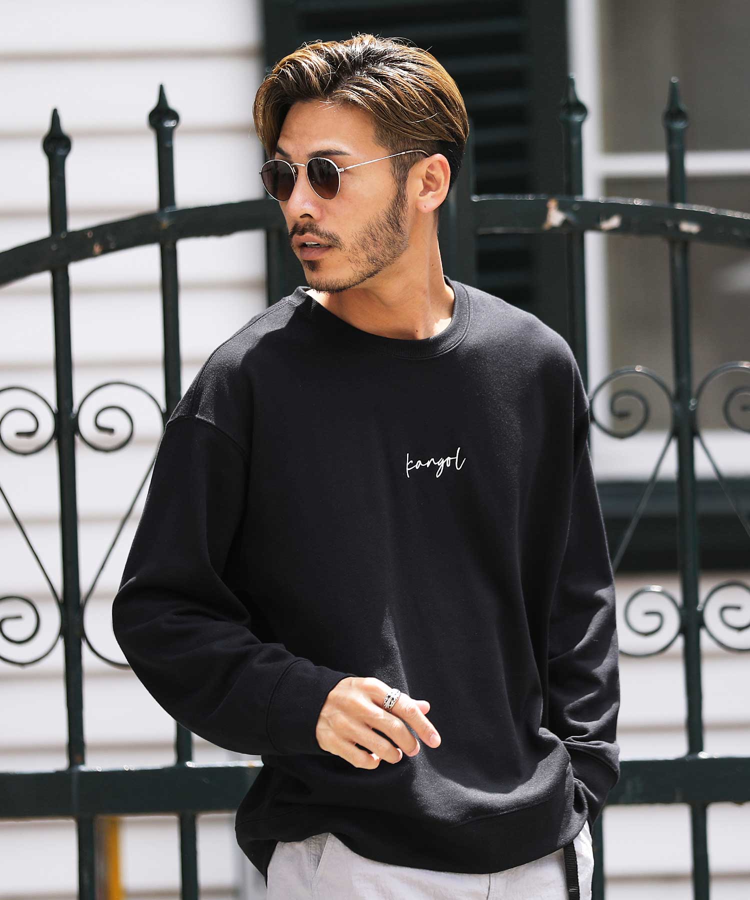 ディーゼル パーカー メンズ グレー M ブランドロゴ スウェット 裏毛