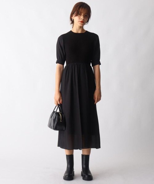 セール40 Off ドッキングフィットアンドフレアワンピース オペークドットクリップ Opaque Clip D Fashion