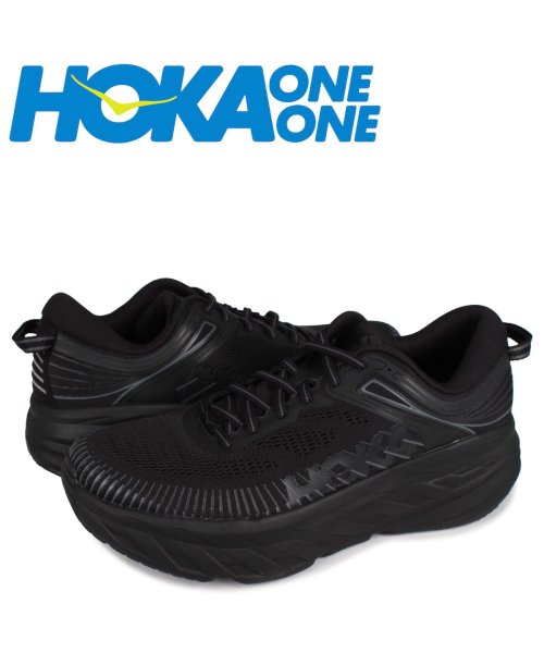 Hoka One One ホカオネオネ ボンダイ 7 スニーカー メンズ 厚底 Bondi 7 ブラック 黒 ホカオネオネ Hokaoneone D Fashion Hoka One One ホカオネオネ ボンダイ 7 スニーカー メンズ 厚底 Bondi 7 ブラック 黒 ホカオネオネ Hokaoneone D Fashion