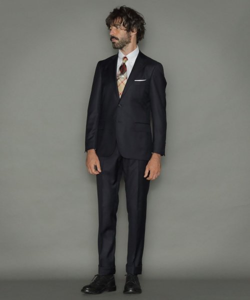 セール 22 Off New Bridge Luxury Deadstock ネイビーツイル無地スーツ Mackintosh London メンズ Mackintosh London D Fashion