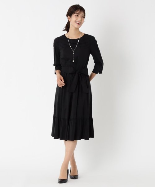 コットンナイロンストレッチ ワンピース トゥービーシック To Be Chic D Fashion コットンナイロンストレッチ ワンピース トゥービーシック To Be Chic D Fashion