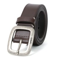 SITRY/リーバイス LEVI'S スクエアバックル35mmステッチ レザーベルト メンズ レザー 革 本革 カジュアル/504249543