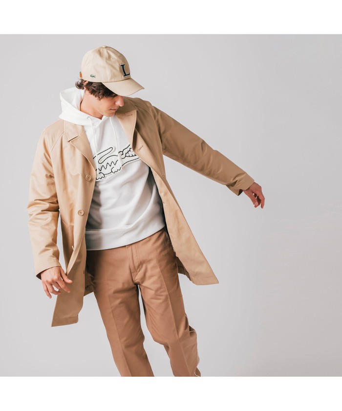 セール】ラコステ LACOSTE 着脱ライニング付き撥水チェスター