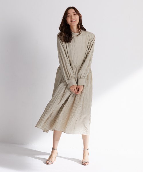 クーポン セール15 Off ワッシャー素材スモックワンピース セゾン ド パピヨン Saison De Papillon D Fashion