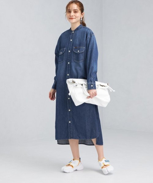 セール 別注 Lee Green Label Relaxing リー グリーンレーベルリラクシング デニム シャツ ワンピース ワンピース グリーンレーベルリラクシング Green Label Relaxing D Fashion