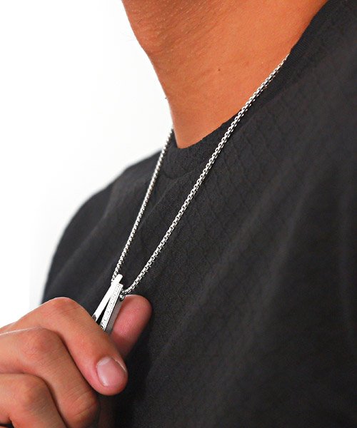 セール15 Off ダブルモチーフネックレス ネックレス メンズ アクセサリー モチーフ プレート ラグスタイル Luxstyle D Fashion
