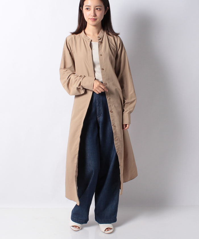 セール 50%OFF】花粉バリア・撥水加工前開きワンピースコート