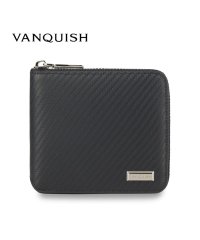 VANQUISH/ヴァンキッシュ VANQUISH 二つ折り財布 メンズ 本革 ラウンドファスナー WALLET ブラック 黒 43240/504254461