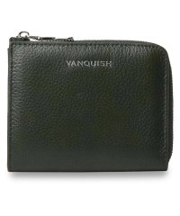 VANQUISH/ヴァンキッシュ VANQUISH ミニ財布 小銭入れ コインケース メンズ 本革 L字ファスナー MINI WALLET ブラック ネイビー ダーク グリーン /504254490