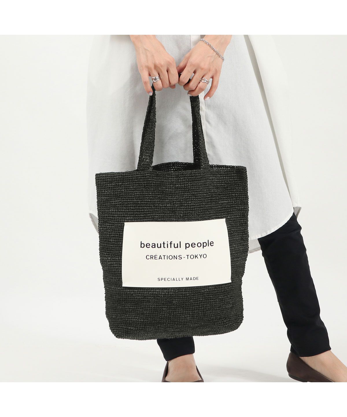 beautiful people ラフィア　ハンドバッグ クーポン】ビューティフルピープル beautiful people