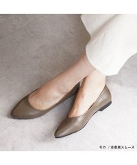 ALETTA/究極のプレーンパンプス【ポインテッド/1cmローヒール】 外反母趾ぎみ 甲高幅広 レディース 通勤 入学式 カジュアル フラット ぺたんこ/501556907