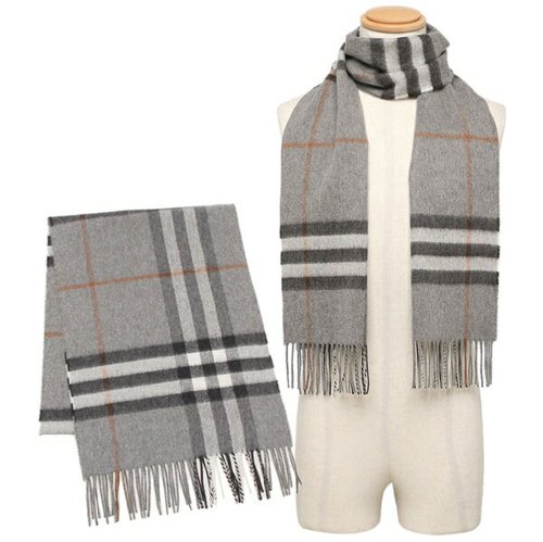セール 21 Off バーバリー マフラー クラシック チェック グレー メンズ レディース Burberry A1345 バーバリー Burberry D Fashion