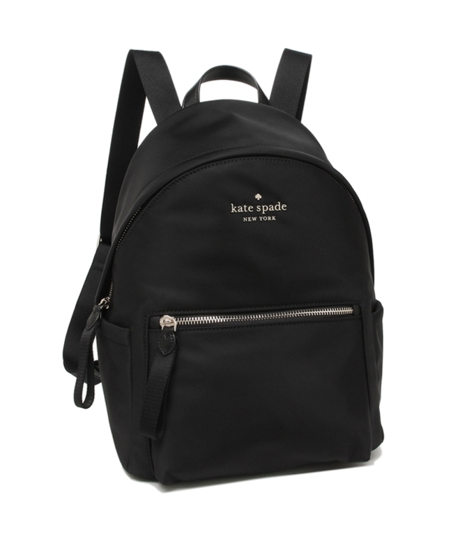 新品 ケイトスペード kate spade リュックサック MEDIUM BACKPACK ブラックナイロンファスナー式開内側