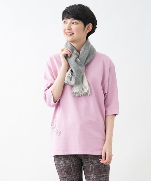 セール 48 Off クマさんイラスト7分袖tシャツ キャラ オ クルス Cara O Cruz D Fashion