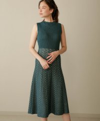 Bou Jeloud/ブージュルード Bou Jeloud ボンディングニットフレアワンピース/504265814