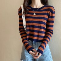 miniministore/ボーダー柄ニットトップス レディース/504270533